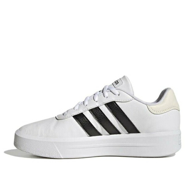 adidas アディダス レディース スニーカー  【(WMNS) adidas Court Platform Shoes \u0027White Black\u0027 HQ4532】  大きさ US_7.5(24.5珊)