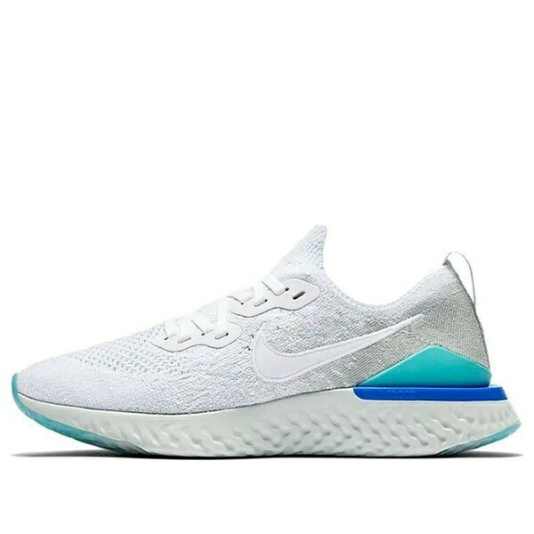 Nike ナイキ レディース スニーカー  【(WMNS) Nike Epic React Flyknit 2 \u0027White Light Aqua\u0027 BQ8927-105】  大きさ US_6.5(23.5珊)