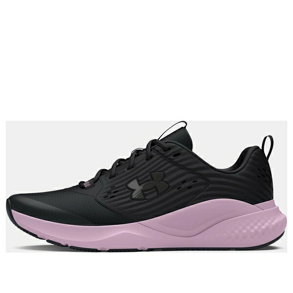 Under Armour アンダーアーマー レディース スニーカー  【(WMNS) Under Armour Charged Commit 4 \u0027Black Purple Ace\u0027 3026728-003】  大きさ US_5.5(22.5珊)