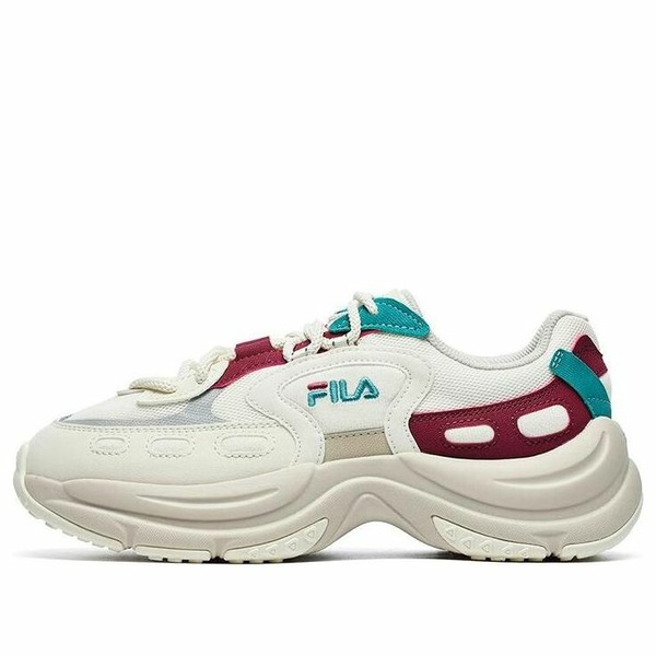 FILA フィラ レディース スニーカー  【(WMNS) FILA Arch Sneakers \u0027White Red Aqua\u0027 F12W241118FVD】  大きさ US_8.5(25.5珊)