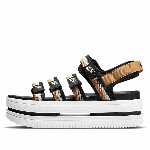 Nike ナイキ レディース スニーカー  【(WMNS) Nike Icon Classic Sandal \u0027Black Metallic Gold\u0027 DH0224-002】  大きさ US_9(26.0珊)