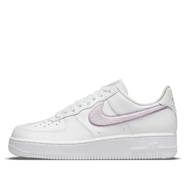 Nike ナイキ レディース スニーカー  【(WMNS) Nike Air Force 1 \u002707 Essential \u0027Chenille Swoosh - White Lilac\u0027 DN5056-100】  大いさ US_8.5(25.5糎)
