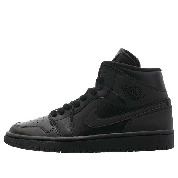 Jordan ジョーダン レディース スニーカー  【(WMNS) Air Jordan 1 Mid \u0027Triple Black\u0027 BQ6472-012】  大きさ US_6(23.0珊)