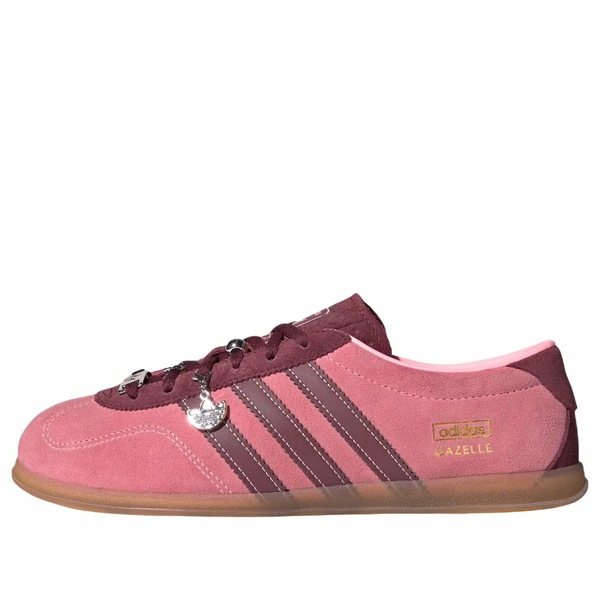 adidas アディダス レディース スニーカー  【(WMNS) adidas x Moussy Gazelle Lo Pro \u0027Pink Spark Shadow Red Gum\u0027 KI5309】  大いさ US_7(24.0糎)
