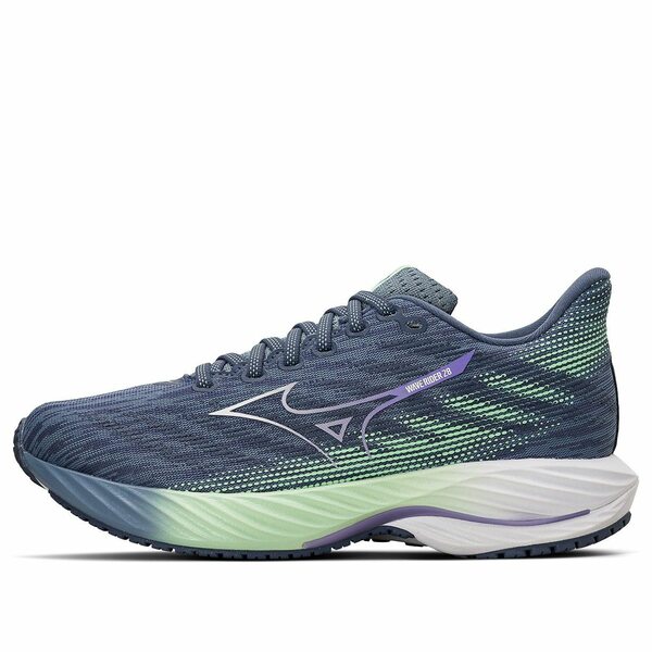 Mizuno ミズノ レディース スニーカー  【(WMNS) Mizuno Wave Rider 28 \u0027Smokey Blue Mint Green\u0027 J1GD240371】  大きさ US_8(25.0珊)