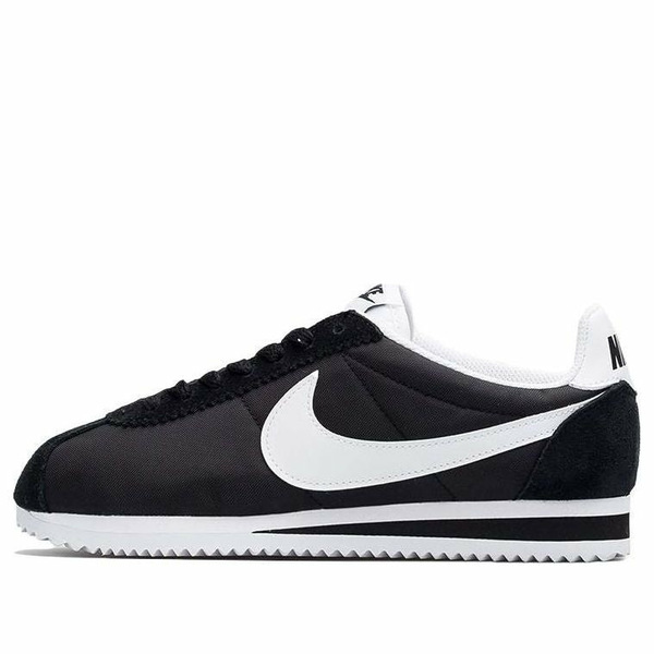 Nike ナイキ レディース スニーカー  【(WMNS) Nike Classic Cortez Nylon \u0027Black White\u0027 749864-011】  大きさ US_8.5(25.5糎)