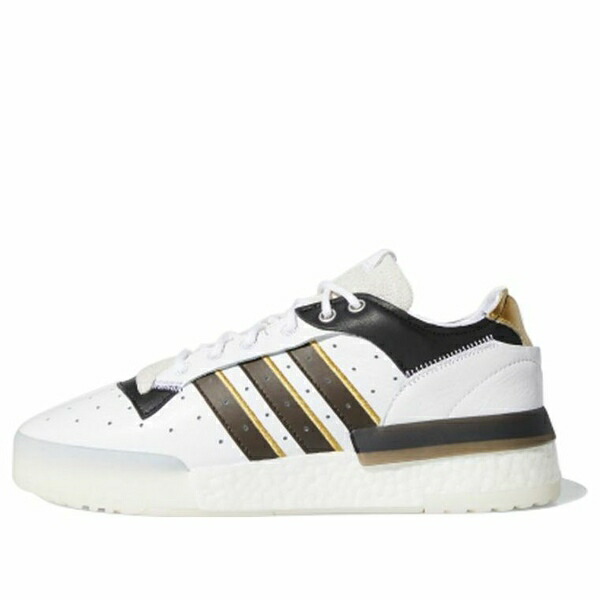 adidas アディダス レディース スニーカー  【(WMNS) adidas Rivalry Rm Low \u0027White Brown Black\u0027 EF6443】  大きさ US_7.5(24.5珊)