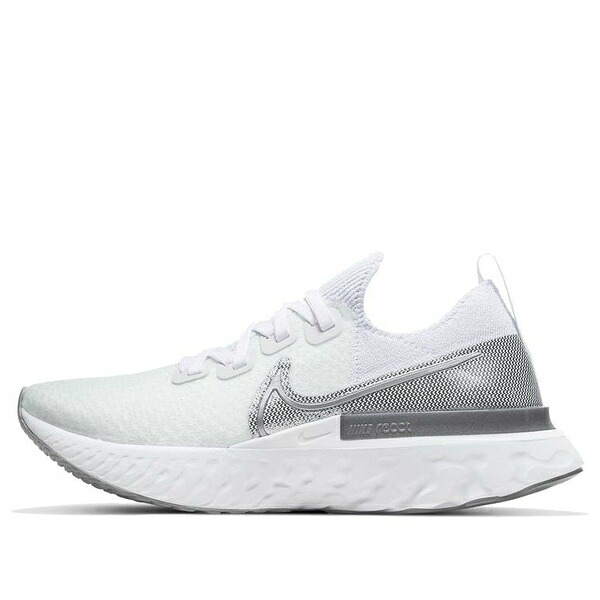 Nike ナイキ レディース スニーカー  【(WMNS) Nike React Infinity Run Flyknit \u0027White Metallic Silver\u0027 CD4372-101】  大きさ US_5(22.0糎)