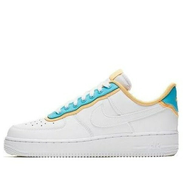 Nike ナイキ レディース スニーカー  【(WMNS) Nike Air Force 1 Low SE \u0027White Light Blue Fury Topaz Gold\u0027 AA0287-105】  大きさ US_6(23.0珊)