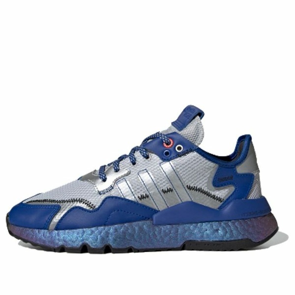 adidas アディダス レディース スニーカー  【(WMNS)adidas Nite Jogger \u0027Silver Metallic Royal Blue\u0027 EG3360】  大きさ US_5(22.0珊)