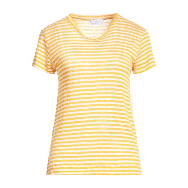 【送料無料】 ダニエル フィエゾリ レディース Tシャツ トップス T-shirts Yellow|asty
