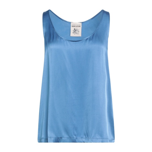 【貨物輸送無料】 セミクチュール レディース プルオーバー トップス Tops Blue