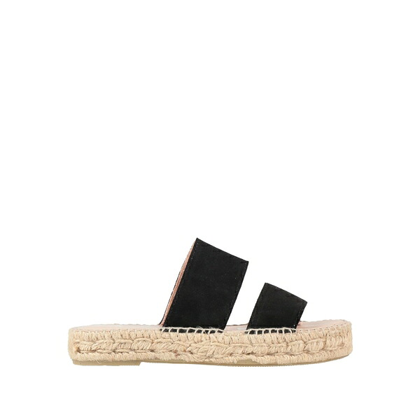 【送料無料】 マネブ レディース サンダル シューズ Espadrilles Black