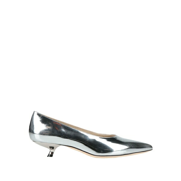【貨物輸送無料】 行動論理 レディース パンプス シューズ Pumps Silver
