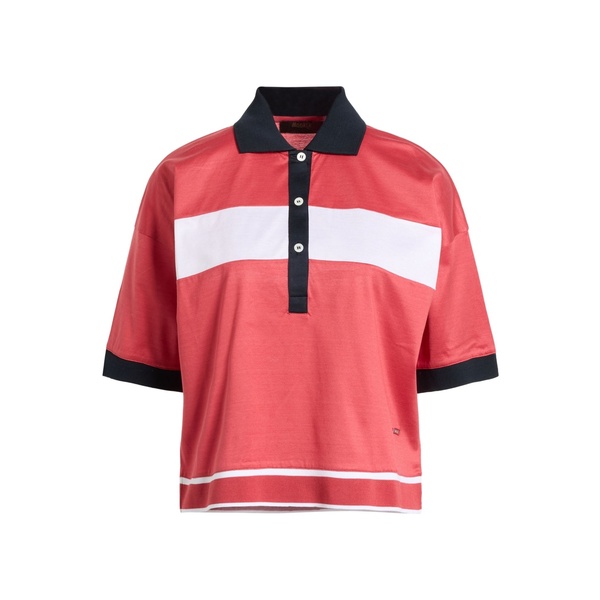 【送料無料】 ムーレー レディース Tシャツ トップス Polo shirts Red｜asty