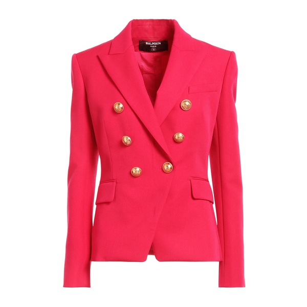 【送料無料】 バルマン レディース ジャケット&ブルゾン アウター Blazers Pink|asty