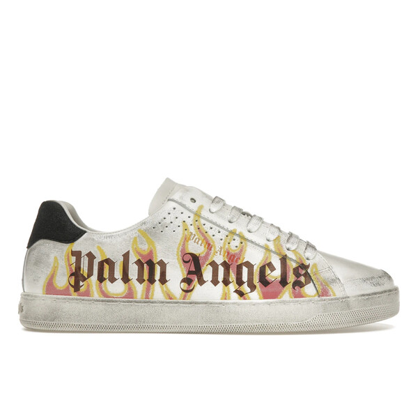 Palm Angels パーム・エンジェルス メンズ スニーカー  【Palm Angels Palm One Low-Top Flame Print White Multi】  大いさ EU_44(29.0糎) White/Multi スニーカー-靴