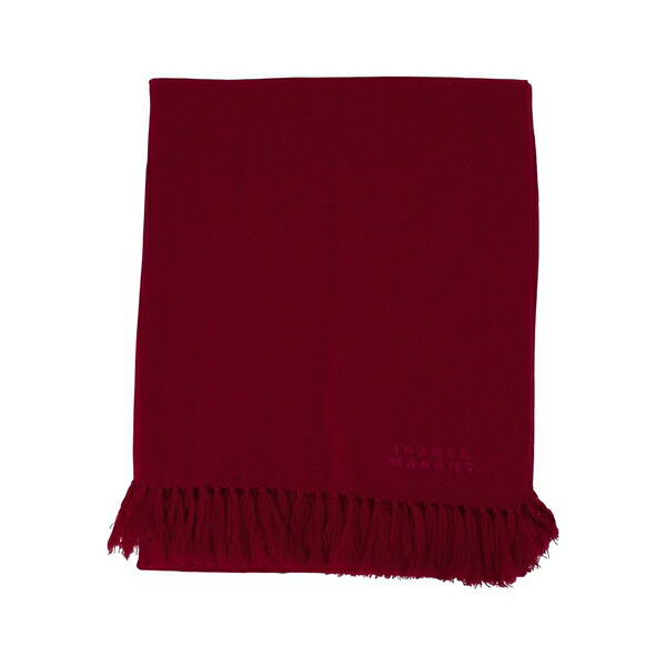 イザ呼びりん マラン レディース 消音装置・袈裟・えり巻き 添え物 Fringed-trim scarf Red