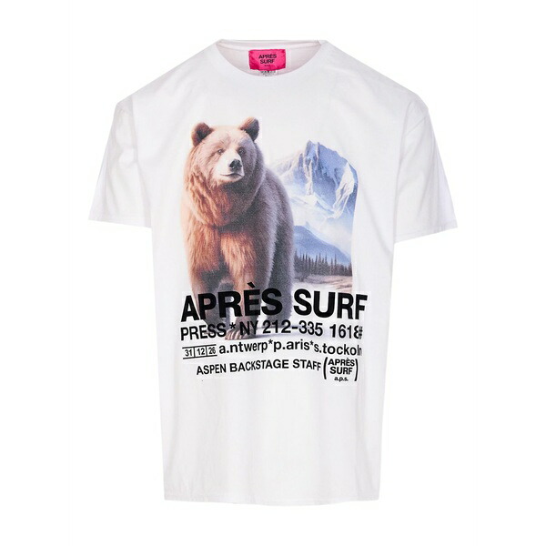 アプレ サーフ メンズ Tシャツ トップス My mountain printed t-shirt White