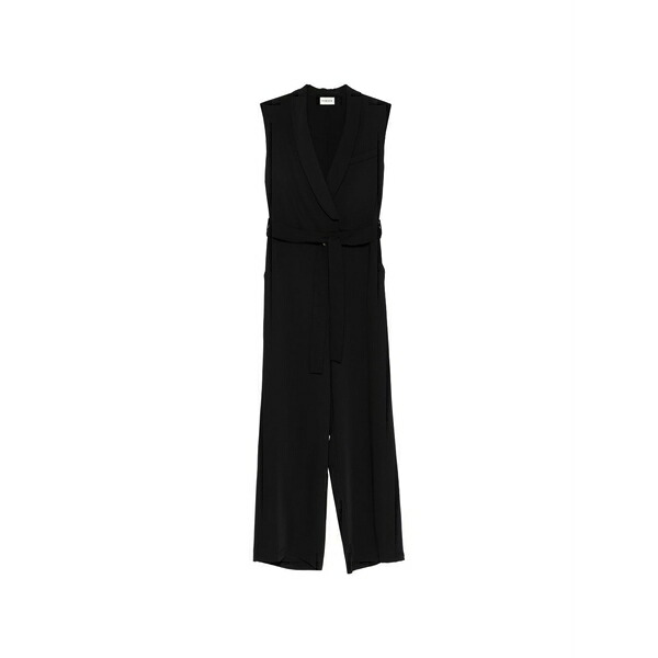パロッシュ レディース ワンピース トップス V-neck jumpsuit Black｜asty