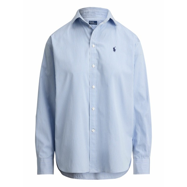 ラルフローレン レディース シャツ トップス Striped shirt Blue｜asty