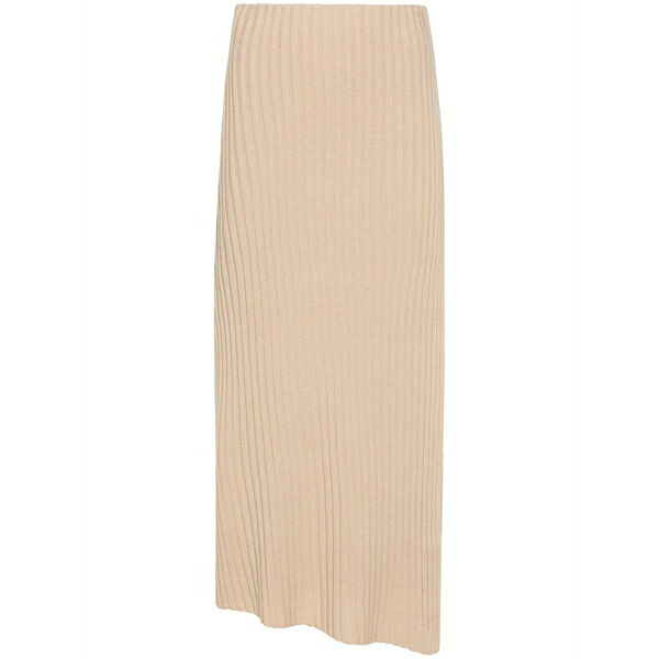 バイマレンバーガー レディース スコート ボトムス Chunky-ribbed asymmetric skirt Neutrals ボトムス-レディースファッション-スカート