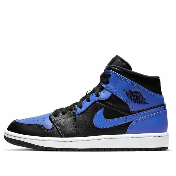 Jordan ジョーダン メンズ スニーカー  【Air Jordan 1 Mid \u0027Hyper Royal Black\u0027 554724-077】  大きさ US_M_13