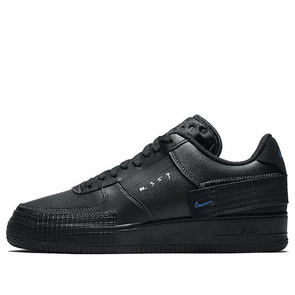 Nike ナイキ メンズ スニーカー  【Nike Air Force 1 Type \u0027Black Photo Blue\u0027 AT7859-001】  大きさ US_7(25.0糎)