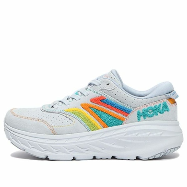 HOKA ONE ONE ホカオネオネ メンズ スニーカー 【HOKA ONE ONE Bondi L 'Embroidery Pack - Arctic Ice' 1126855-AIAT】 サイズ US_9(27.0cm)｜asty