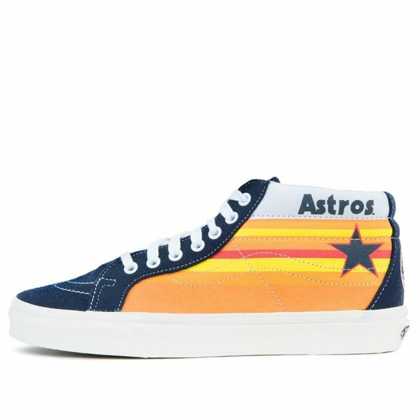 Vans バンズ メンズ スニーカー  【Vans MLB x SK8-MID Reissue Astros \u0027Blue Yellow\u0027 VN0A3MV8RTI】  大きさ US_8(26.0糎)