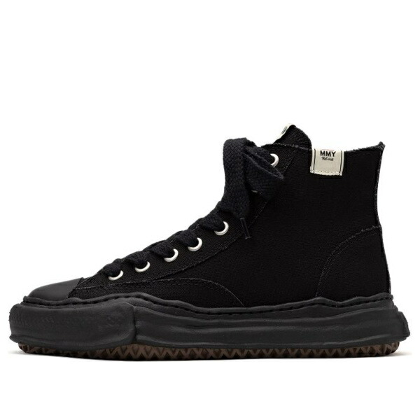 Maison MIHARA YASUHIRO ミハラヤスヒロ メンズ スニーカー  【Maison MIHARA YASUHIRO PETERSON OG Sole Canvas High-top Sneaker \u0027Black\u0027  A01FW701-BLKBLK】  大きさ US_6(24.0糎)