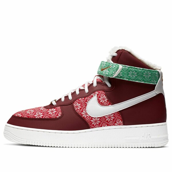 Nike ナイキ メンズ スニーカー 【Nike Air Force 1 High 'Christmas Sweater' DC1620-600】 サイズ US_9.5(27.5cm)｜asty