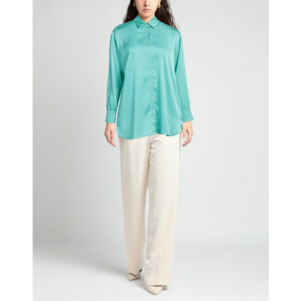 ツインセット レディース シャツ トップス Shirts Turquoise トップス