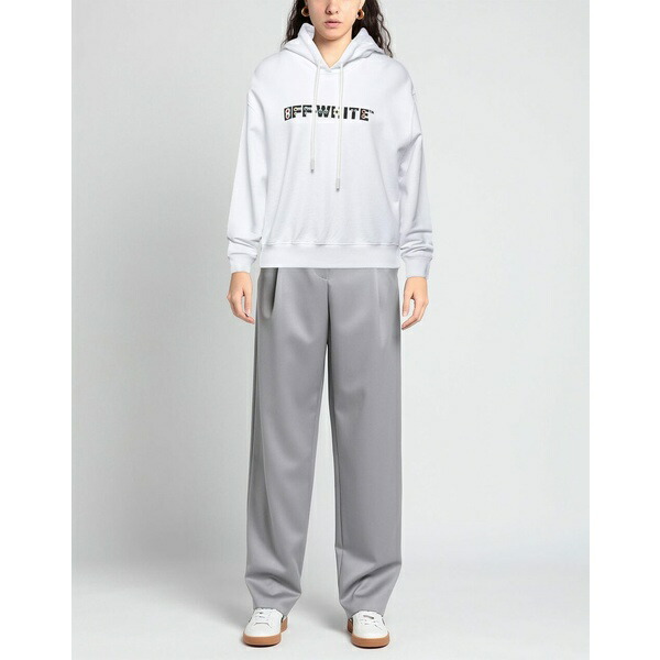 オフホワイト レディース パーカー・スウェットシャツ White アウター Sweatshirts ユニセックスウェア