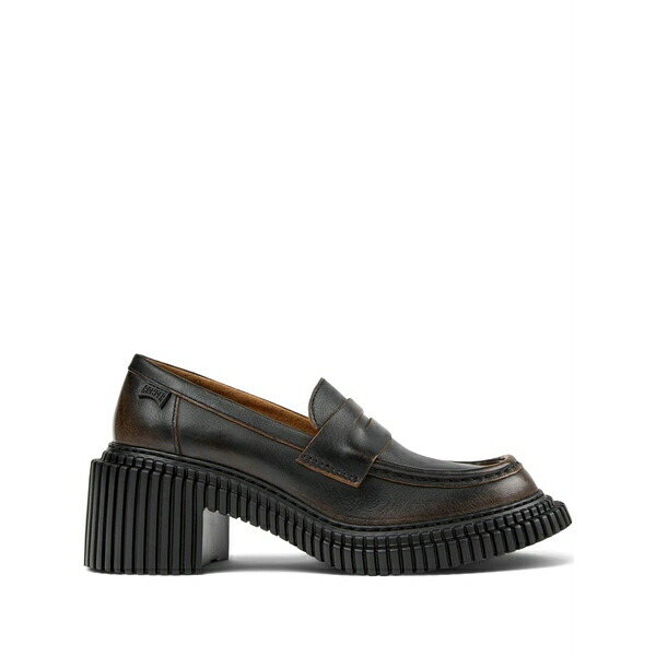 カンペール レディース スリッポン・ローファー シューズ Pix london leather penny loafers Brown