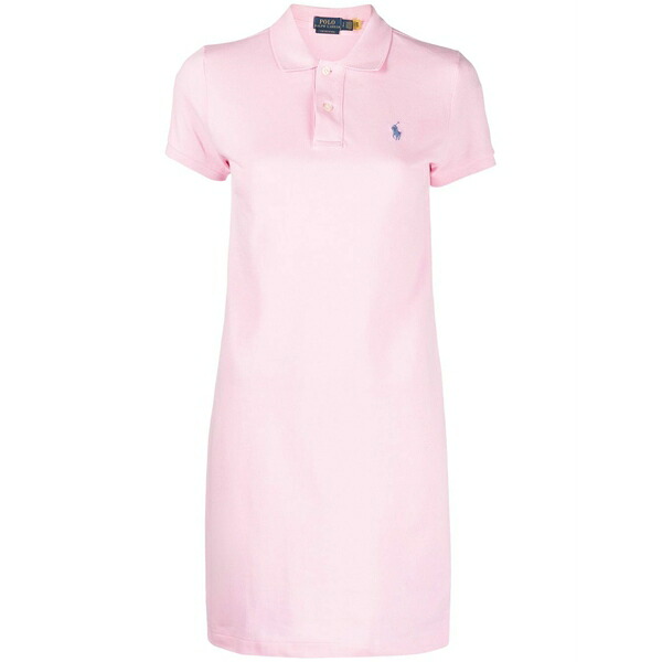 ラルフローレン レディース ワンピース トップス Polo pony short-sleeved dress Pink｜asty