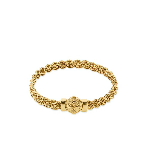 エマニュエレ ビコッキ メンズ ブレスレット・バングル・アンクレット 佩び物 Small diamond-cut flat braided bracelet Gold