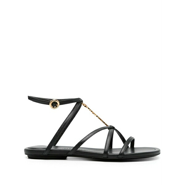 ジャクエムス レディース サンダル シューズ Les sandales pralu leather sandals Black|asty