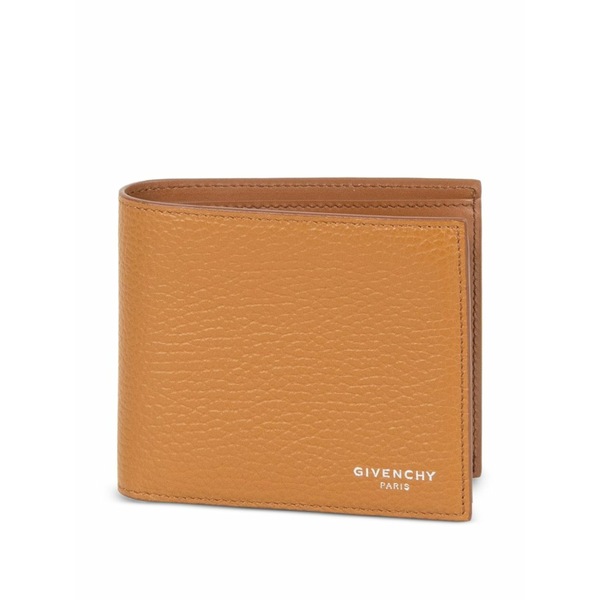 ジバンシー メンズ 銭入れ 添え物 Pebbled leather wallet Brown