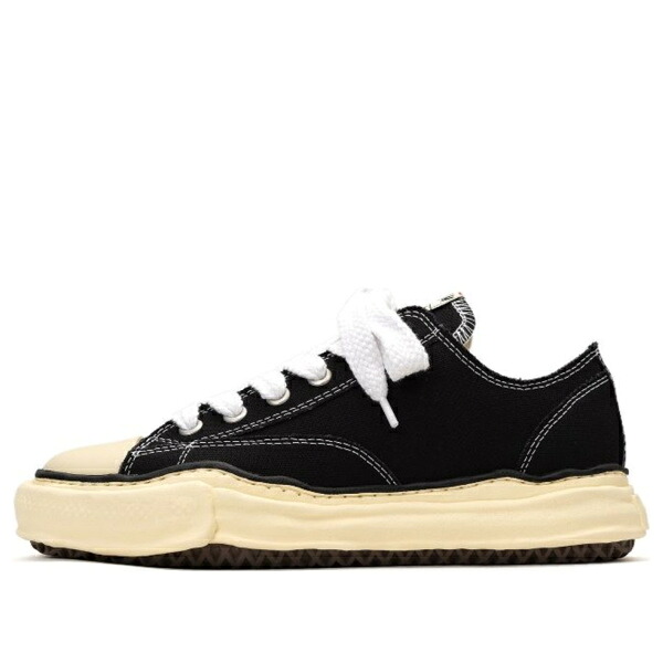 Maison MIHARA YASUHIRO ミハラヤスヒロ メンズ スニーカー 【Maison MIHARA YASUHIRO PETERSON VL OG Sole Canvas Low-top Sneaker 'Black' A09FW733-BLK】 サイズ US_7.5(25.5cm)｜asty
