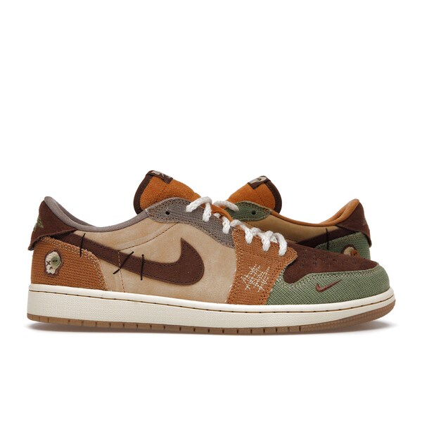 Jordan ジョーダン メンズ スニーカー  【Jordan 1 Retro Low OG Zion Williamson Voodoo】  大きさ US_M_13 Flax/Muslin-Fauna Brown-Oil Green-Sesame-Moon Fossil