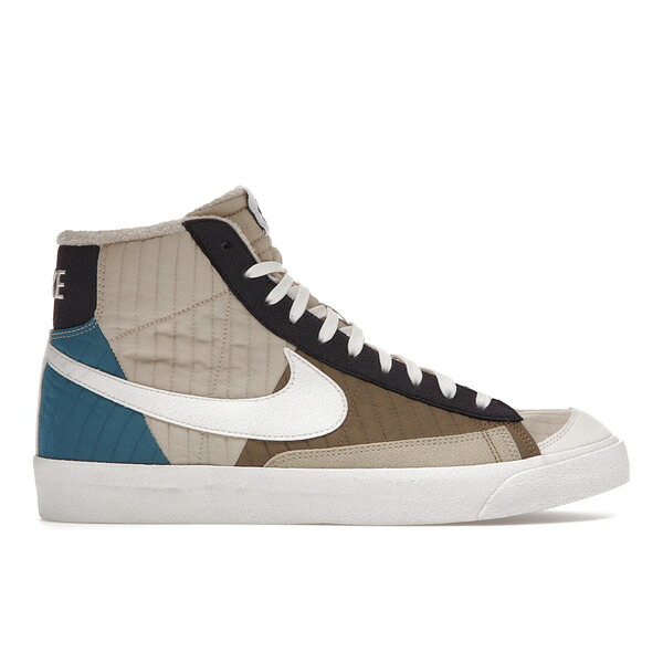 Nike ナイキ メンズ スニーカー  【Nike Blazer Mid 77 Premium Toast Sail Quilted】  大いさ US_9.5(27.5糎) Rattan/Sail-Brown Kelp-Cave Purple メンズ靴-靴