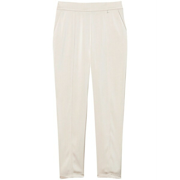 ツインセット レディース カジュアルパンツ ボトムス Straight-leg satin trousers White｜asty