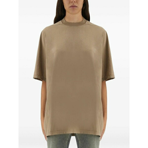 リックオウエンス レディース プルオーバー トップス Jumbo short-sleeve t-shirt Neutrals