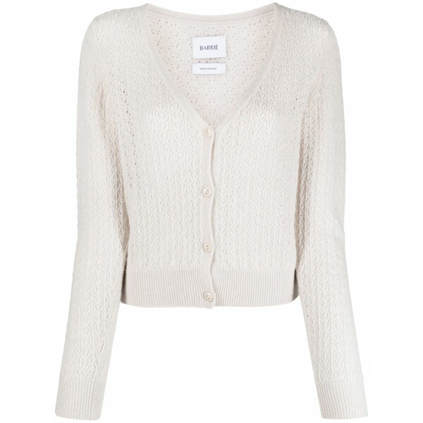 バリー レディース カーディガン アウター V-neck cashmere cardigan Neutrals｜asty