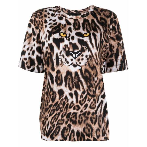ブティックモスキーノ レディース プルオーバー トップス Leopard-print t-shirt Neutrals