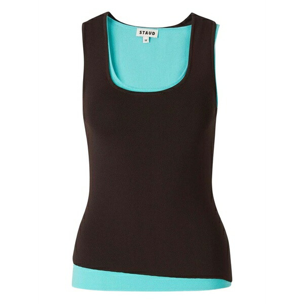 ステゥド レディース カットソー トップス Jersey tank top Brown｜asty