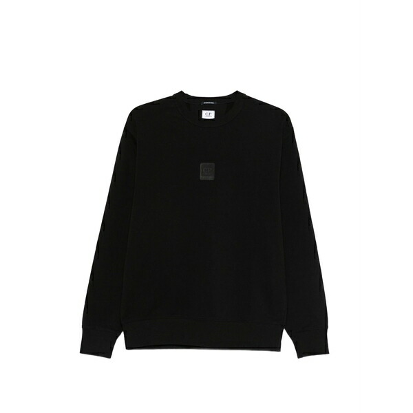 シーピーカンパニー メンズ パーカー・スウェットシャツ アウター Crew-neck sweatshirt Black｜asty