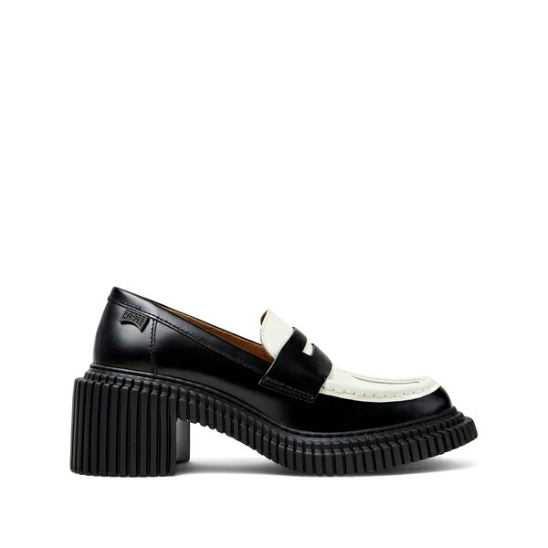 カンペール レディース スリッポン・ローファー シューズ Platform london twins loafers Black