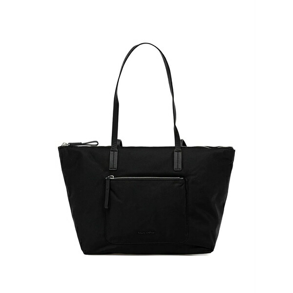 マルコポーロ レディース トートバッグ バッグ Medium zip pocket tote bag Black|asty